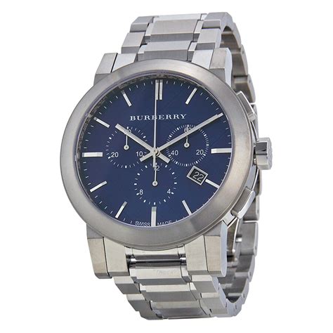 burberry men watch blue face|Burberry men's watches chronograph.